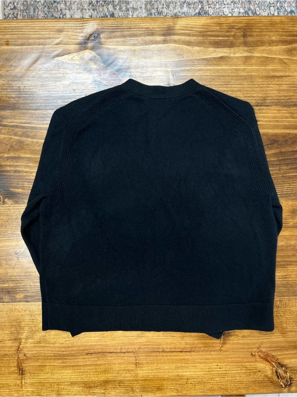 J. Crew Cashmere patch-pocket cardigan in Black Size Medium